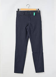Pantalon chino stretch taille normale bleu ALBERTO homme