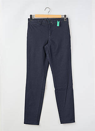 Pantalon chino stretch taille normale bleu ALBERTO homme