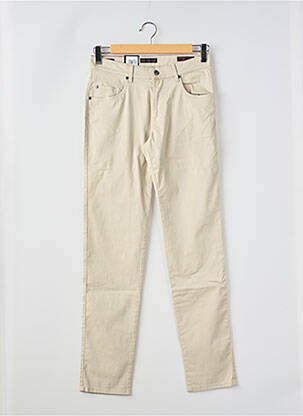 Pantalon slim stretch taille normale beige BUGATTI homme