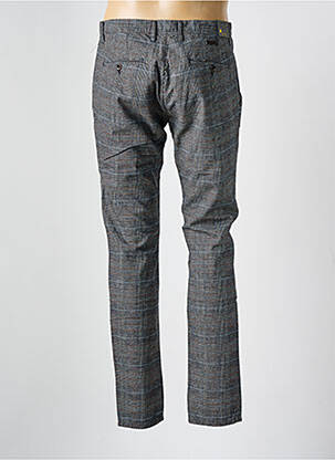 Pantalon chino imprimé imprimé prince de galle taille normale gris ALBERTO homme
