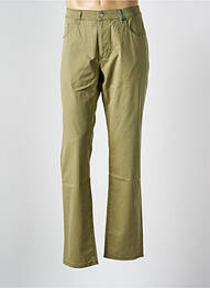 Pantalon slim tissage popeline taille normale vert PIONEER homme
