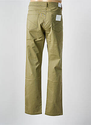Pantalon slim tissage popeline taille normale vert PIONEER homme