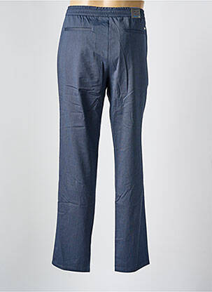 Pantalon chino tissage chiné taille normale bleu ALBERTO homme