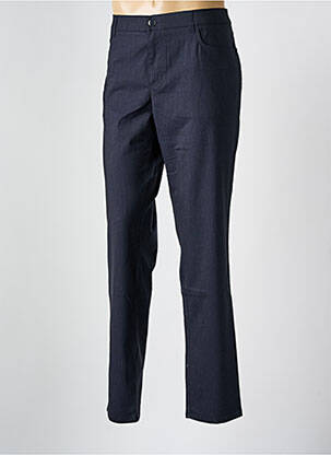 Pantalon slim tissage chiné taille normale bleu ALBERTO homme