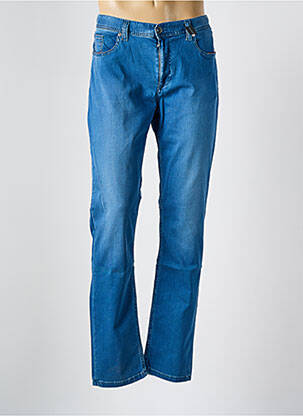 Jeans coupe slim stretch taille normale bleu clair ALBERTO homme