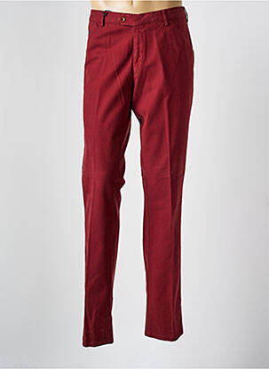 Pantalon chino tissage chiné taille normale rouge MEYER homme