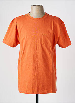 T-shirt stretch manches courtes orange MISE AU GREEN homme
