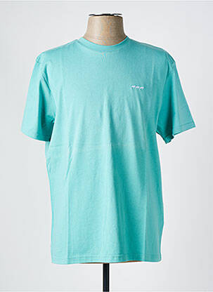 T-shirt coupe droite manches courtes bleu MISE AU GREEN femme