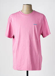 T-shirt coupe droite manches courtes rose MISE AU GREEN femme