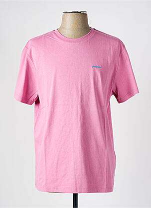 T-shirt coupe droite manches courtes rose MISE AU GREEN femme