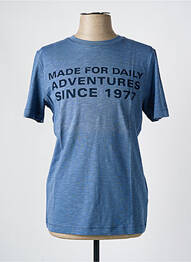 T-shirt coupe cintrée manches courtes bleu CAMEL ACTIVE homme