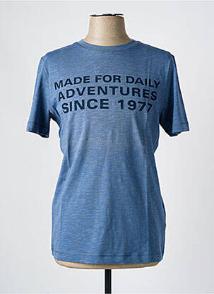 T-shirt coupe cintrée manches courtes bleu CAMEL ACTIVE homme