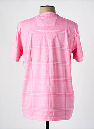 T-shirt coupe cintrée manches courtes rose MONTE CARLO homme