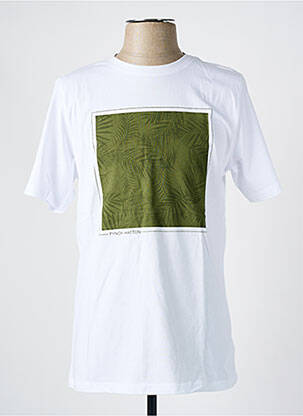 T-shirt coupe cintrée manches courtes blanc FYNCH-HATTON homme