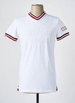 T-shirt stretch manches courtes blanc LA MARINIÈRE FRANÇAISE homme