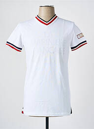 T-shirt stretch manches courtes blanc LA MARINIÈRE FRANÇAISE homme