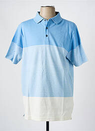 Polo stretch manches courtes bleu FYNCH-HATTON homme