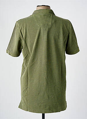 Polo tissage chiné manches courtes vert FYNCH-HATTON homme