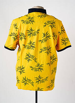 Polo stretch manches courtes jaune MONTE CARLO homme