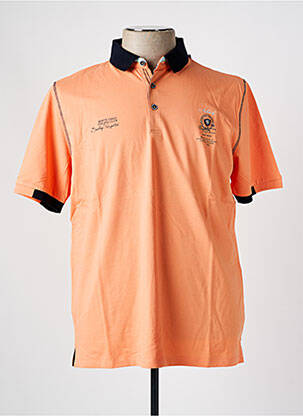 Polo stretch manches courtes orange MONTE CARLO homme