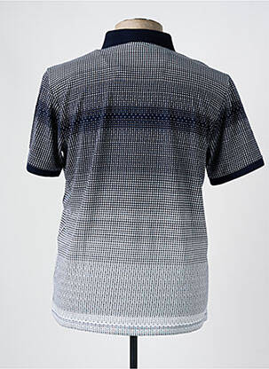 Polo tissage jersey manches courtes bleu IK5 homme