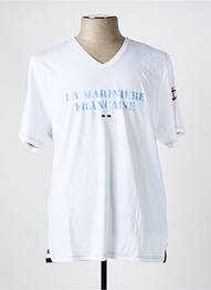 T-shirt stretch manches courtes blanc LA MARINIÈRE FRANÇAISE homme