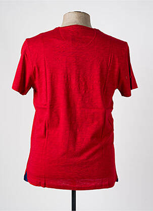 T-shirt broderie manches courtes rouge LA MARINIÈRE FRANÇAISE homme