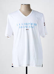 T-shirt blanc LA MARINIÈRE FRANÇAISE pour homme seconde vue