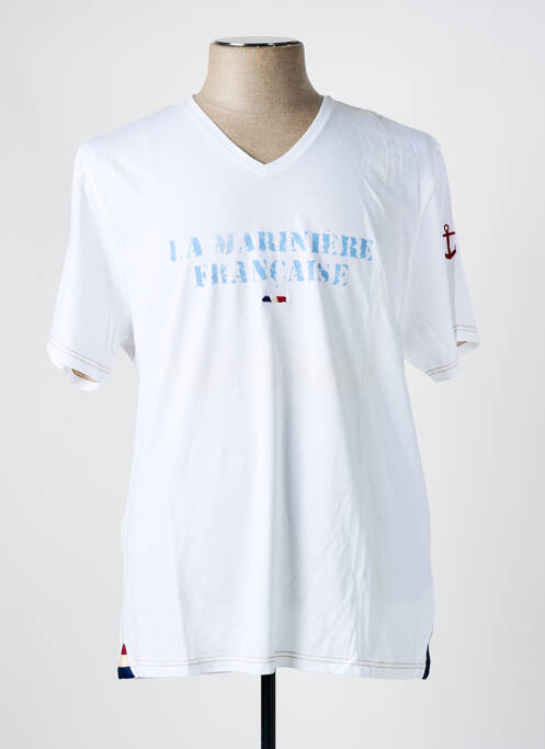 T-shirt blanc LA MARINIÈRE FRANÇAISE pour homme
