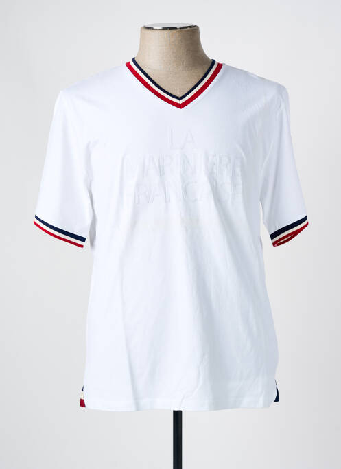 T-shirt blanc LA MARINIÈRE FRANÇAISE pour homme