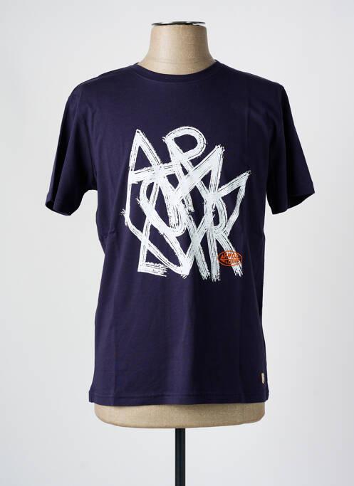 T-shirt bleu ARMOR LUX pour homme