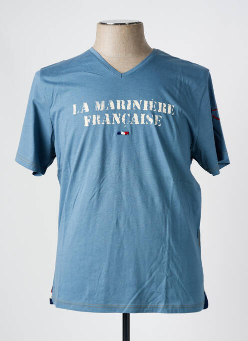T-shirt bleu LA MARINIÈRE FRANÇAISE pour homme