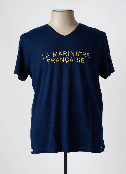 T-shirt bleu LA MARINIÈRE FRANÇAISE pour homme