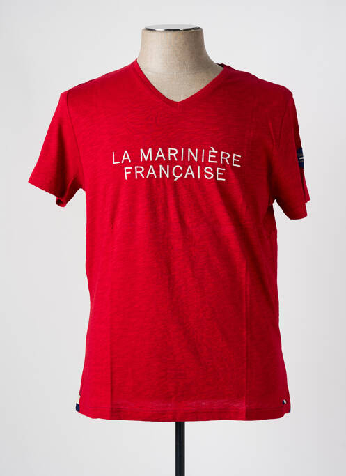 T-shirt rouge LA MARINIÈRE FRANÇAISE pour homme