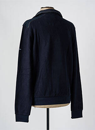 Sweat-shirt col camionneur manches longues noir MONTE CARLO homme