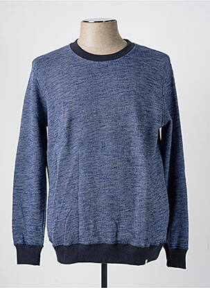 Pull col rond manches longues bleu HARRIS WILSON homme