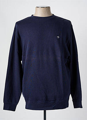 Pull col rond manches longues bleu FYNCH-HATTON homme