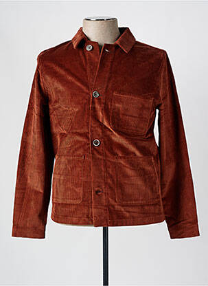 Veste casual fermeture boutonnée sur le devant marron NINO LORETTI homme
