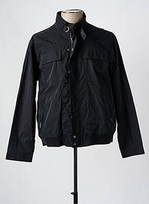 Blouson fermeture zippée sous rabat pressionné noir MUSTANG homme