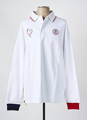 Polo blanc SERGE BLANCO pour homme