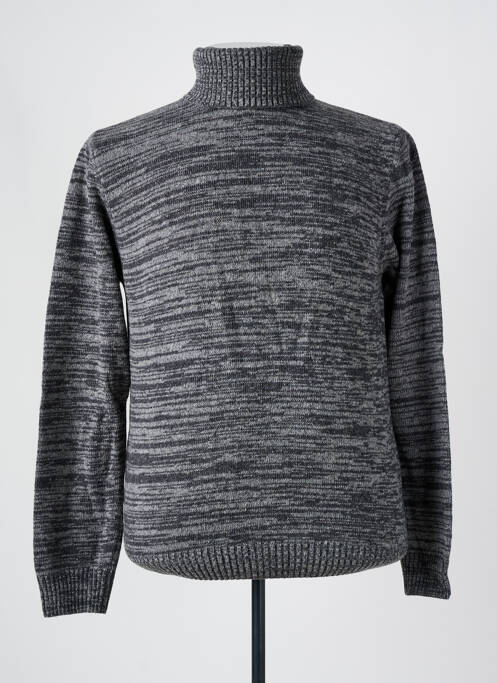 Pull col roulé gris BERAC pour homme
