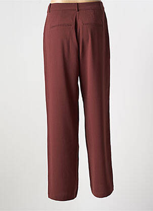 Pantalon droit tissage crêpe taille normale violet CREAM femme