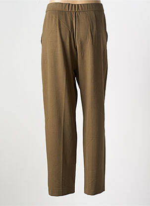 Pantalon droit stretch taille normale vert MASAI femme
