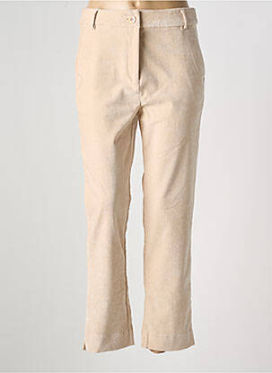 Pantalon droit stretch taille normale beige SURKANA femme