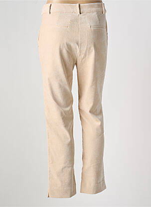 Pantalon droit stretch taille normale beige SURKANA femme