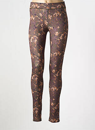 Legging stretch taille normale marron CREAM femme