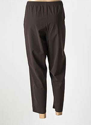 Pantalon slim taille élastique taille normale marron G!OZE femme
