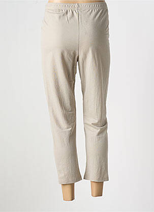 Pantalon 7/8 taille élastique taille normale beige G!OZE femme
