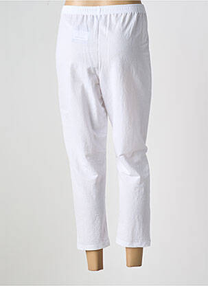 Pantalon 7/8 taille élastique taille normale blanc G!OZE femme