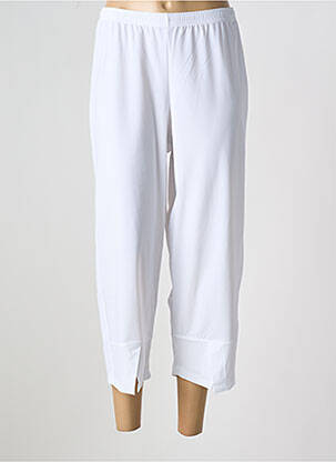 Pantalon 7/8 stretch taille normale blanc G!OZE femme